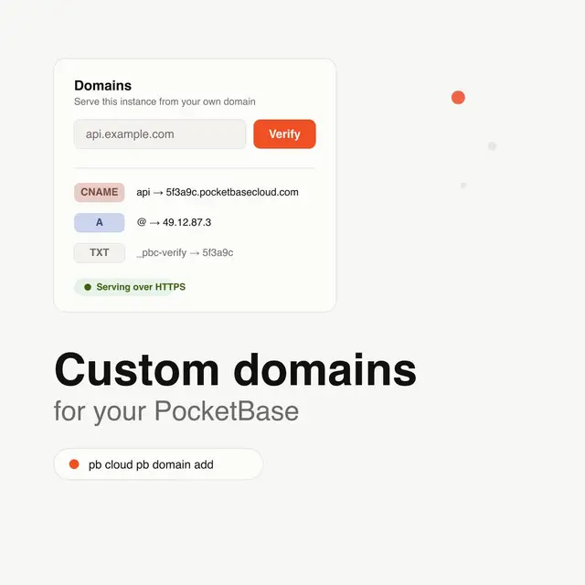 Custom Domains for PocketBase: Bring Your Own URL