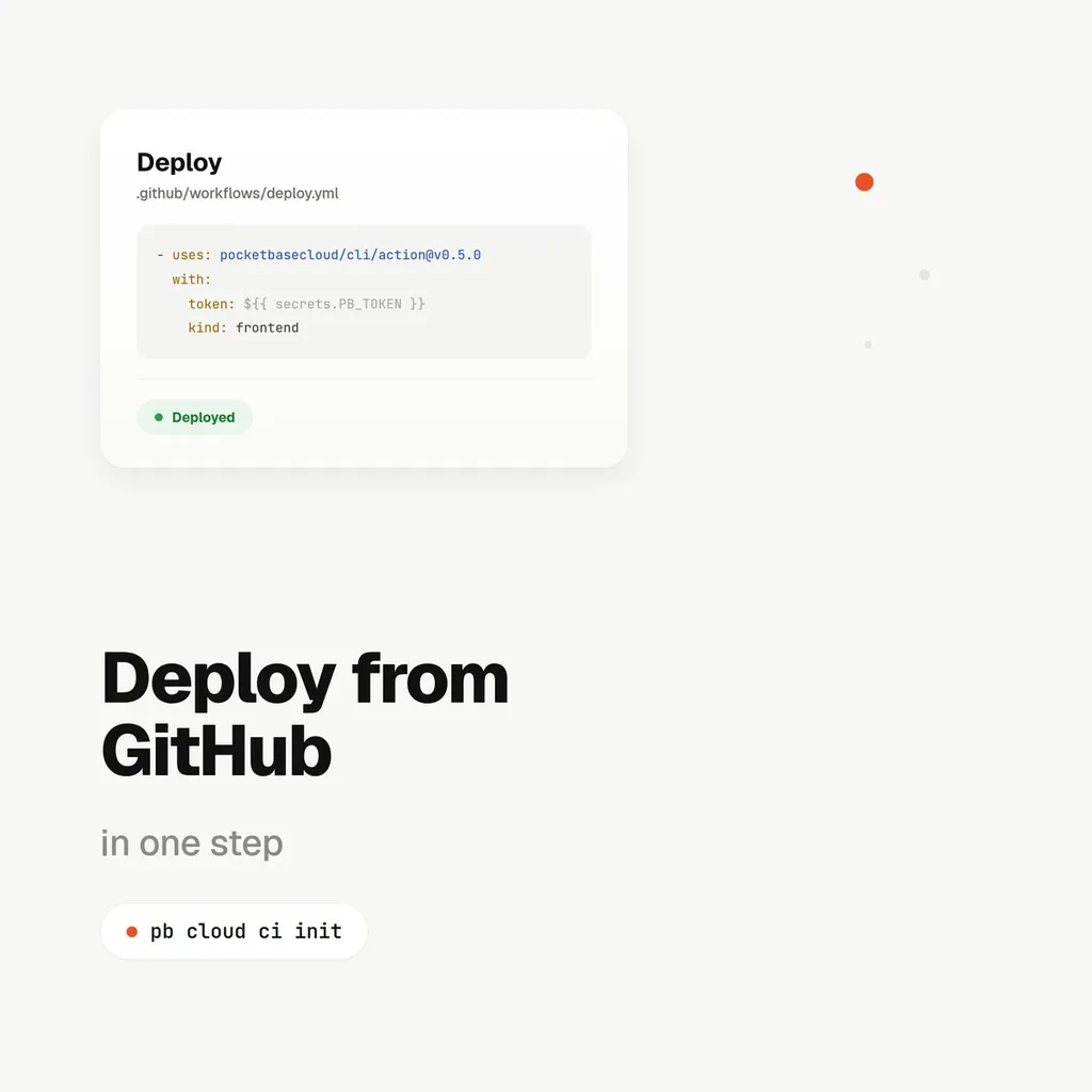 One Step to Deploy from GitHub Actions