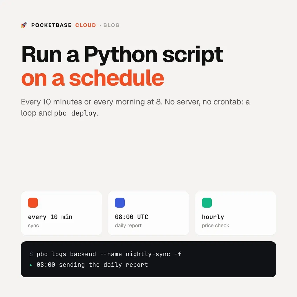 How to Deploy a Python Script and Run It on a Schedule