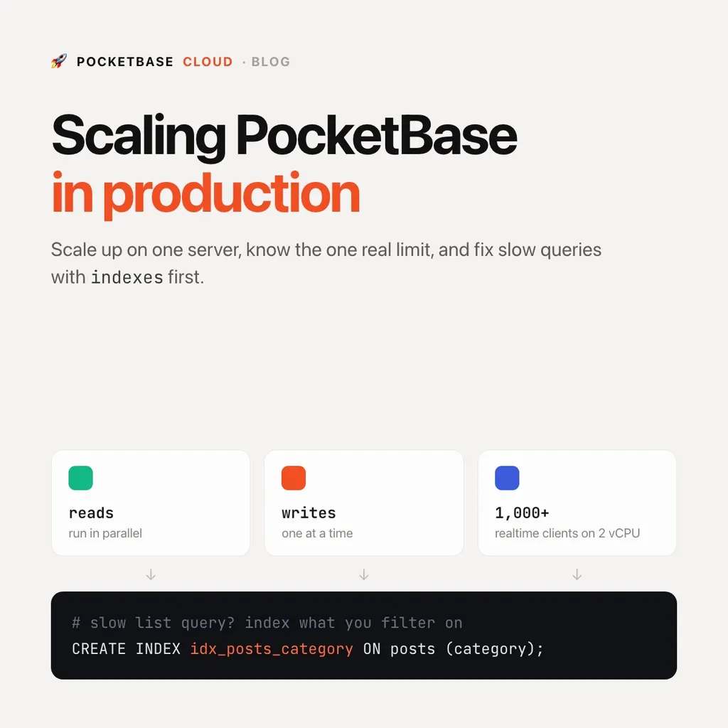 Scaling PocketBase: Performance, Limits and Production